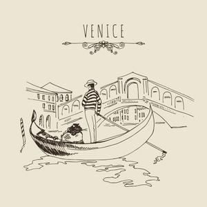 画威尼斯小船图片简笔画_画威尼斯小艇的场景